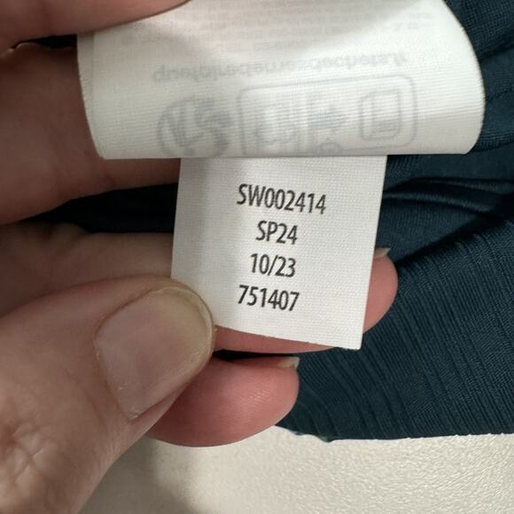 Smartwool Active Womens Lined Skirt Skort Sz M Green Printed Pockets 16" Length - Picture 8 of 15